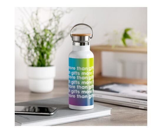 Dubbelwandige fles 500ml Wit -  MO9431-06