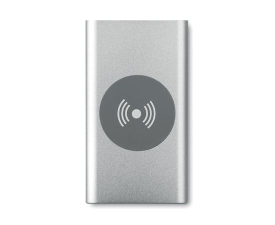 Powerbank sans fil 4000mAh. Argent mat -  MO9498-16