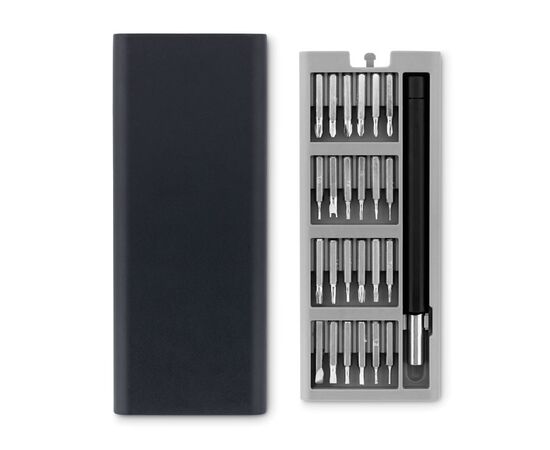 Jeu  24 tournevis en coffret. Noir -  MO9568-03