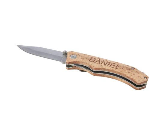 Dave zakmes met riemclip Hout - Unbranded 10453671
