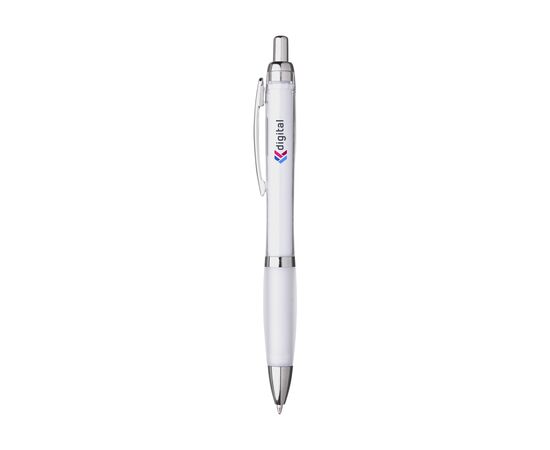 Athos Solid GRS Recycled ABS pennen Wit -  36701020