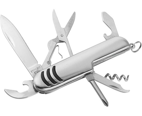 Taschenmesser aus rostfreiem Stahl Aiden Silber -  7112.032