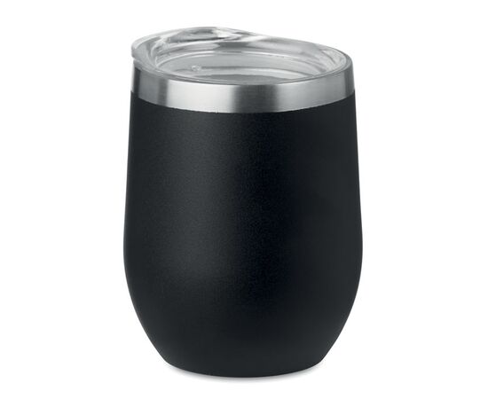 Doppelwandiger Trinkbecher Schwarz -  MO9597-03