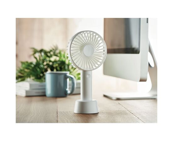 USB desk fan with stand  Wit -  MO9599-06