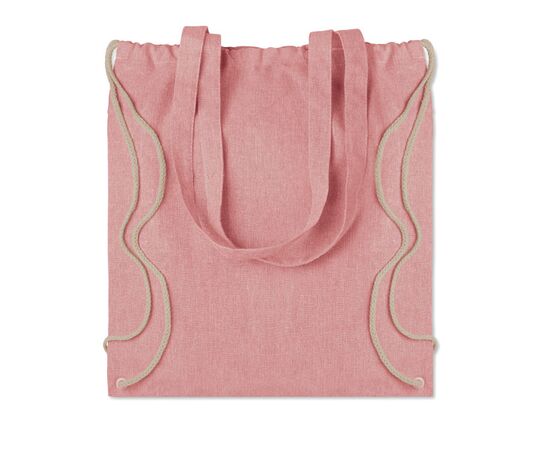 Sac en coton recyclé. Rouge -  MO9603-05 Sac en coton recyclé. Rouge -  MO9603-05