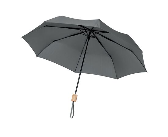 21 inch RPET foldable umbrella Grey -  MO9604-07