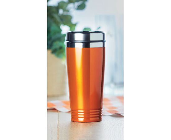 Dubbel wandige reisbeker Oranje -  MO9618-10