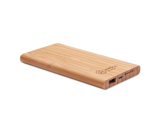 Powerbank/chargeur en bambou Bois -  MO9662-40