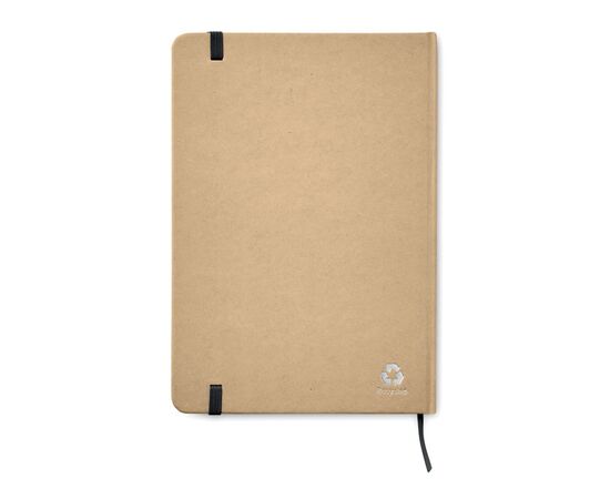 Recycled A5 notitieboek Zwart -  MO9684-03