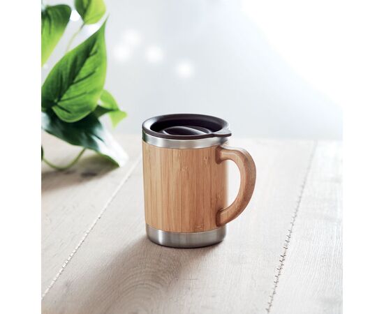 Gobelet à double paroi 300ml Bois -  MO9689-40