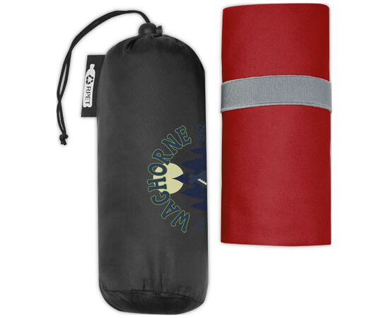 Pieter ultra lichtgewicht en sneldrogende handdoek van gerecycled PET 130 x 80 cm Rood - Unbranded 12701221