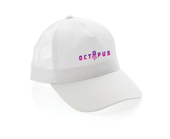 Impact AWARE™ 190gr Brushed rCotton 5 Panel Trucker-Cap Weiß - XD Collection P453.353