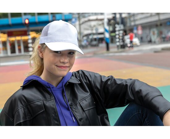 Impact AWARE™ 190gr Brushed rCotton 5 Panel Trucker-Cap Weiß - XD Collection P453.353
