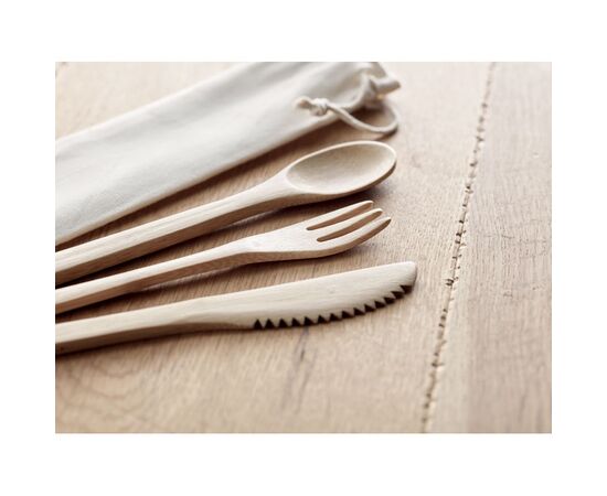 Bamboe bestekset Beige -  MO9786-13