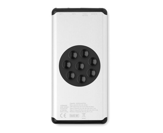 Powerbank 10000 avec ventouse Argent mat -  MO9821-16