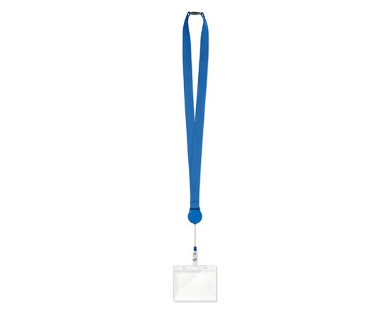 Lanyard met badgehouder Koningsblauw -  MO9852-37