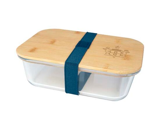 Boîte repas Roby en verre avec couvercle en bambou Hale Blue - Seasons 11327655