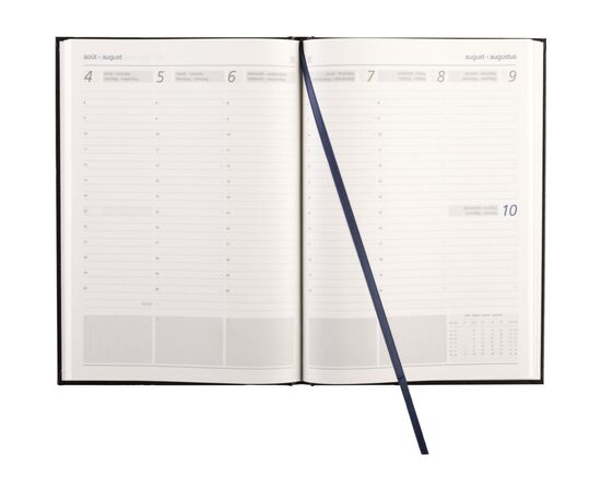 Eurodirect Balacron diary A5 4-languages Blue -  571330