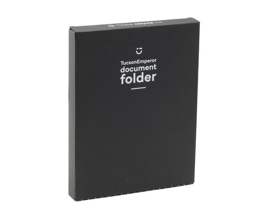 TucsonEmperor A4 documentenmap Zwart - Real Leather 766598