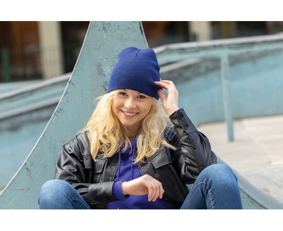 Impact AWARE™ classic beanie with Polylana® Dark blue - XD Collection P453.379