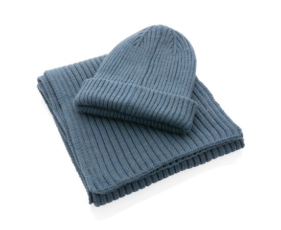 Bonnet double épaisseur Impact AWARE™ Polylana® Sage blue - XD Collection P453.395