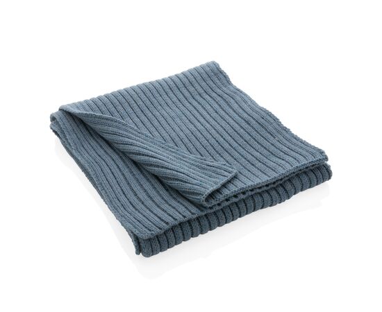Impact AWARE™ Polylana® dubbel gebreide sjaal 180x25cm Sage blue - XD Collection P453.445