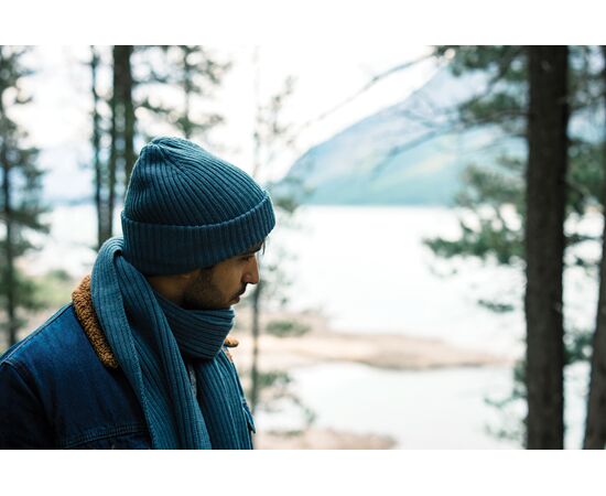 Impact AWARE™ Polylana® dubbel gebreide sjaal 180x25cm Sage blue - XD Collection P453.445