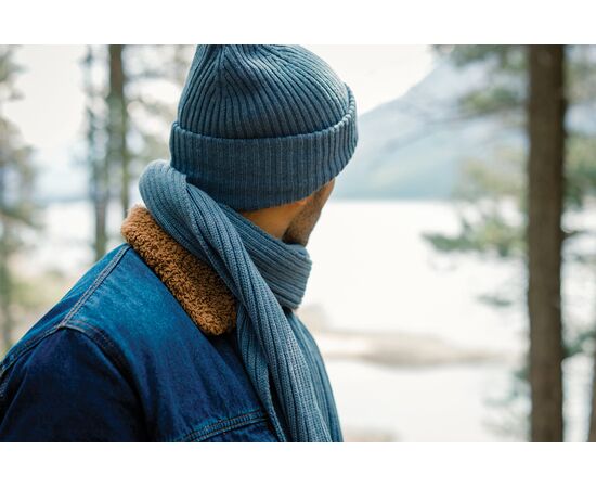 Impact AWARE™ Polylana® dubbel gebreide sjaal 180x25cm Sage blue - XD Collection P453.445