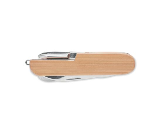 Bamboe zakmes met 9 functies Hout -  MO9934-40