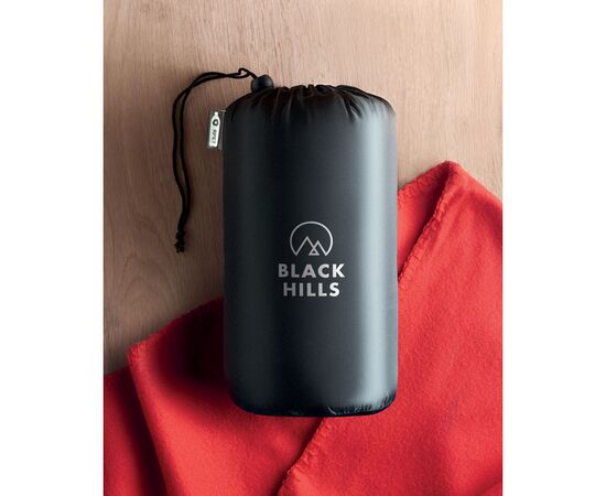 RPET fleece travel blanket Red -  MO9935-05