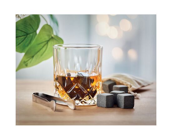 Luxe whiskey set in bamboe box Hout -  MO9941-40
