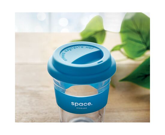 Glas Becher 350 ml Blau -  MO9992-04