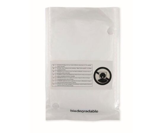 Biodegradable poncho and bag Transparent -  MO9993-22