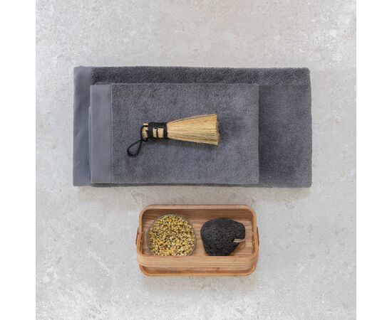 Serviette bain 70x140cm Ukiyo Sakura AWARE™ Made in Europe Gris - Ukiyo P453.822