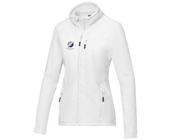 Veste Amber pour femme en polaire entièrement zippée recyclée GRS Blanc - Elevate NXT 37530010