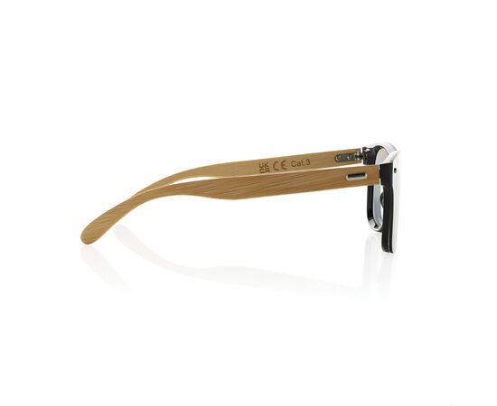 Lunettes de soleil en plastique recyclé RCS et bambou Prism Brun - XD Collection P453.8509
