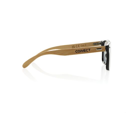 Lunettes de soleil en plastique recyclé RCS et bambou Prism Brun - XD Collection P453.8509