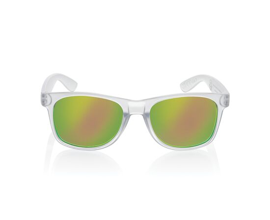 Gleam RCS recycled PC mirror lens sunglasses White - XD Collection P453.8703