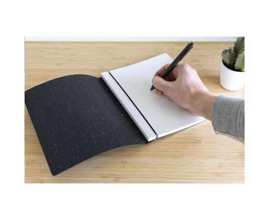 Recycled Leather Refillable Notebook A5 Notizbuch Dunkelblau - Made Out Of W13932