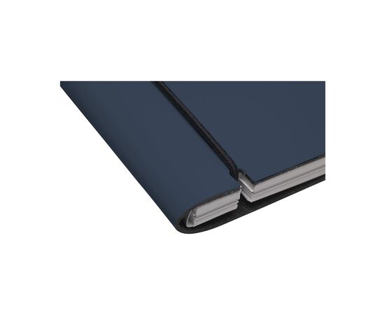 Recycled Leather Refillable Notebook A5 Notizbuch Dunkelblau - Made Out Of W13932