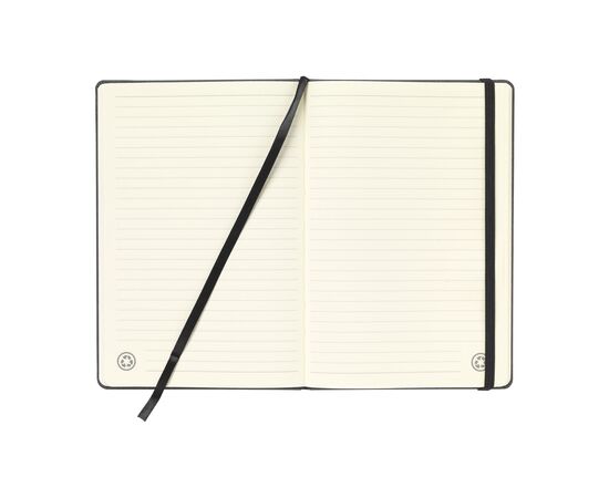 Montana Recycled Leather Notebook A5 Schwarz -  389098