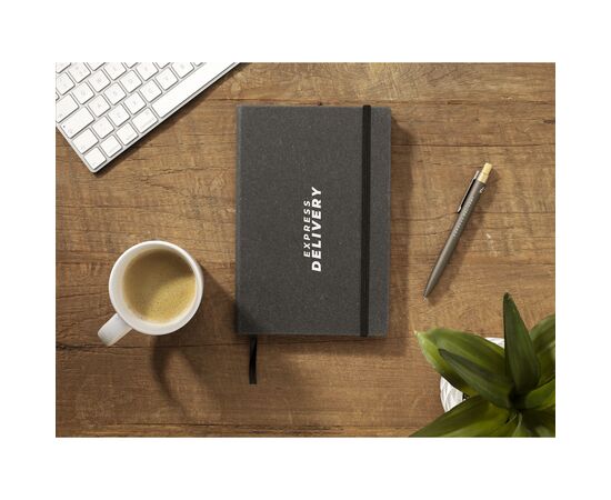 Montana Recycled Leather Notebook A5 Schwarz -  389098