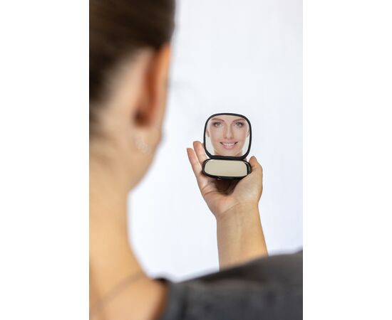 Reflecta RCS recycled plastic make-up mirror Black - XD Collection P457.0401