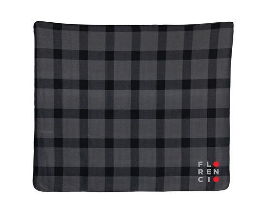 Couverture / Plaid doux à carreaux Antracite - XD Collection P459.052