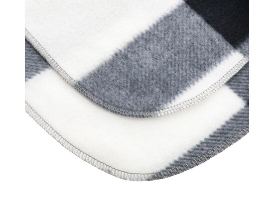 Weiche karierte Fleece-Decke Weiß - XD Collection P459.053