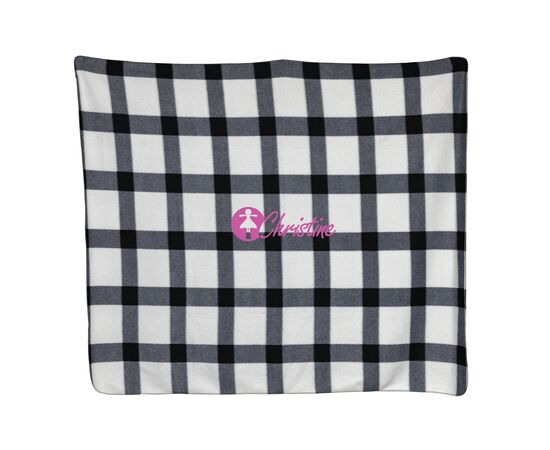 Weiche karierte Fleece-Decke Weiß - XD Collection P459.053