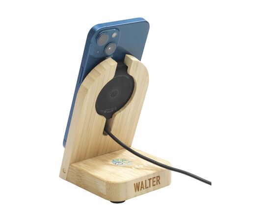 Walter Bamboo Snap Dock draadloze snellader Bamboe - Walter W30644