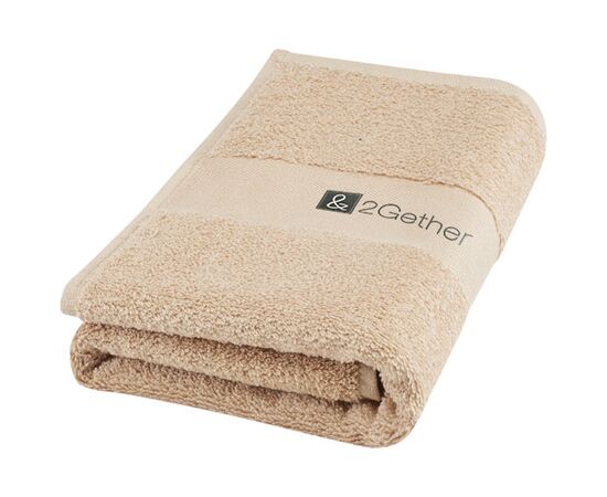 Charlotte handdoek 50 x 100 cm van 450 g/m² katoen Beige - Unbranded 11700102