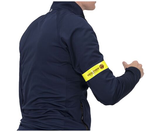 RFX&#8482; Lynne reflecterende veiligheidsarmband slap wrap van 34 cm Neongeel - RFX™ 12205213