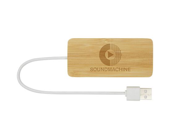 Tapas USB hub van bamboe Naturel - Unbranded 12430606